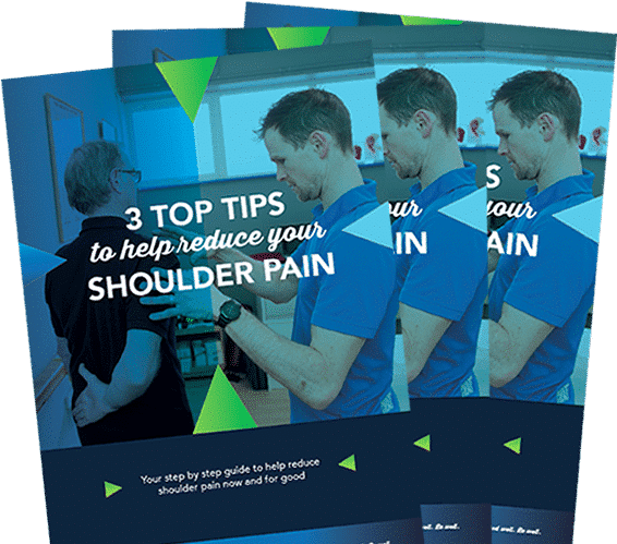 3 top tips to reduce shoulder pain booklet