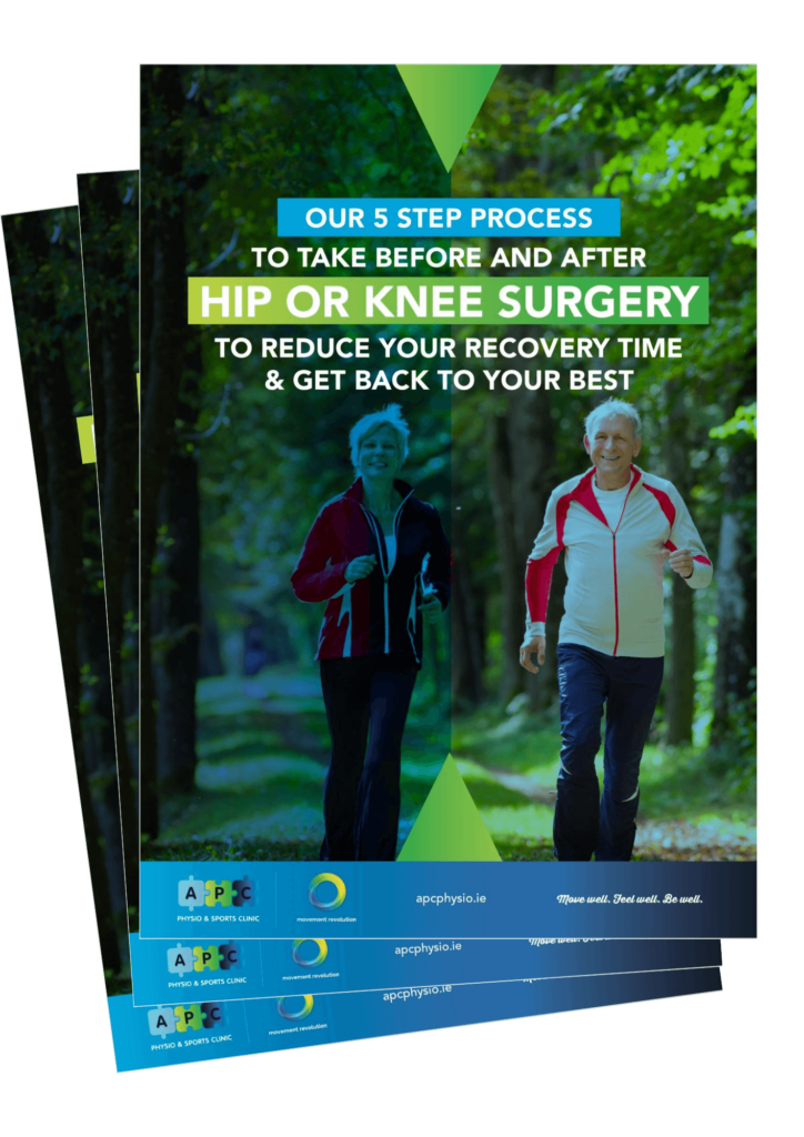5 step process for pre and post op hip or knee surgery