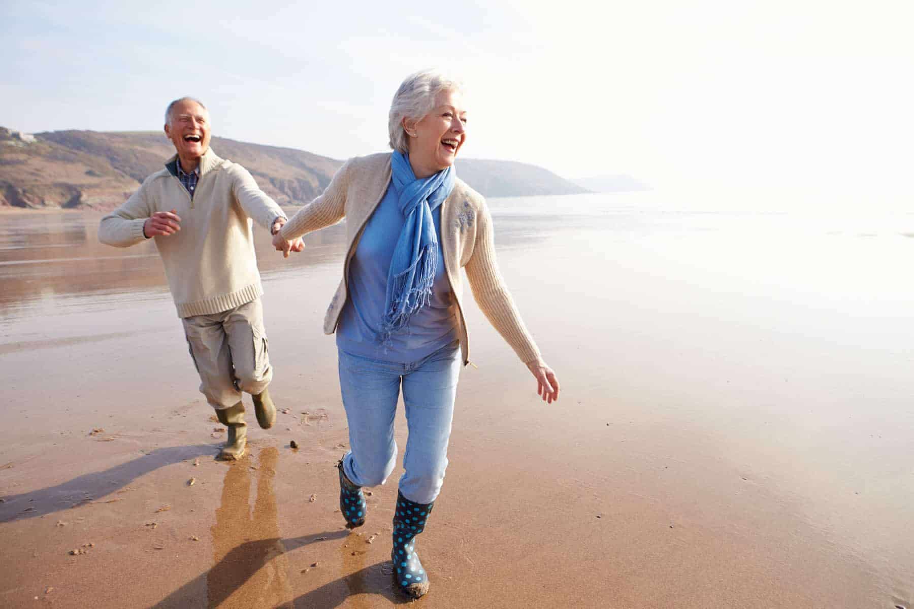 active older couple enjoying life