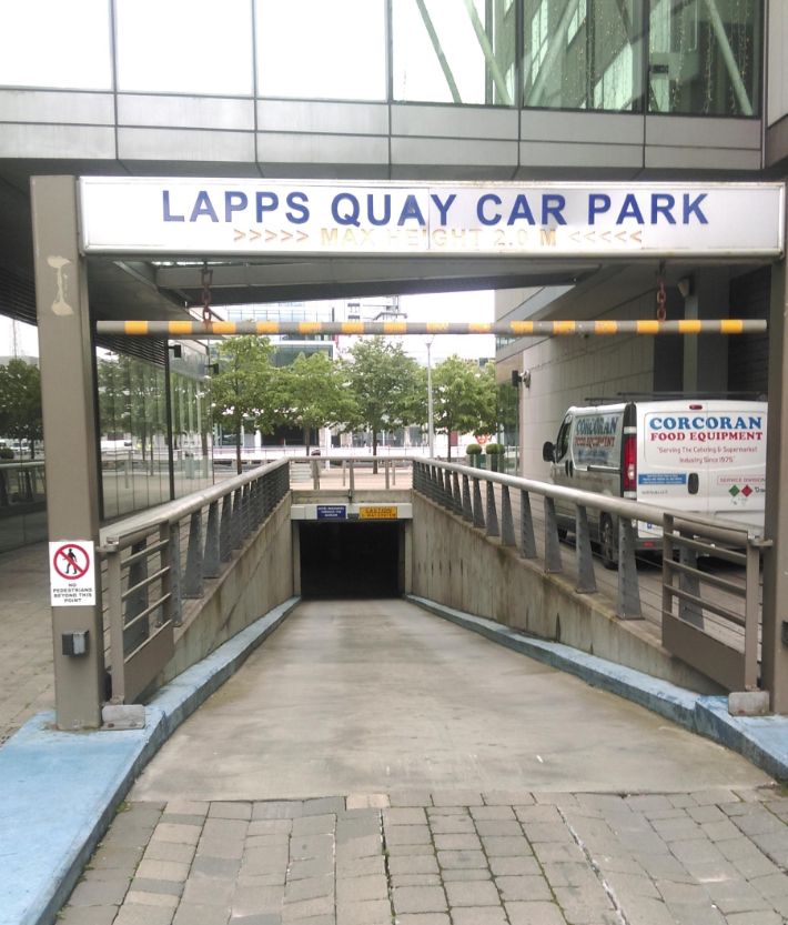 Lapps Quay Car park entrance