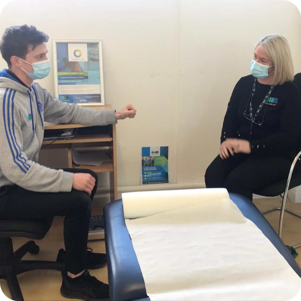 Physiotherapist and Client appointment