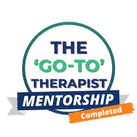 The 'Go-to' Therapist Mentorship Completed sticker
